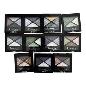 Rimmel Glam’Eyes Quad Eyeshadow Lot of 11 Singles New Sealed Mixed Shades